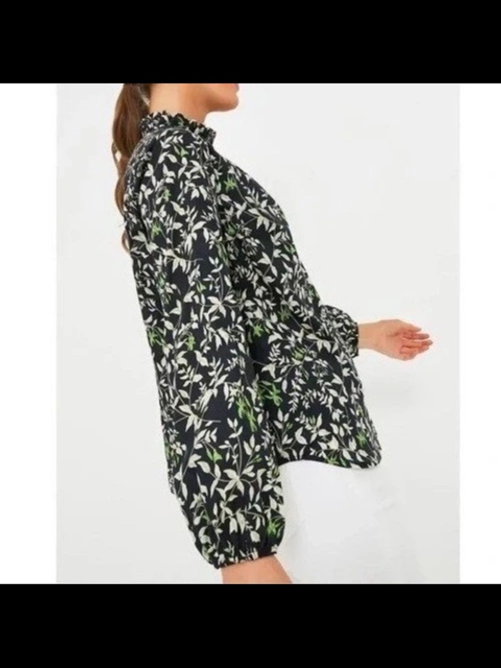 Tuckernuck Verdant Iris Avalon Blouse - Picture 2 of 7